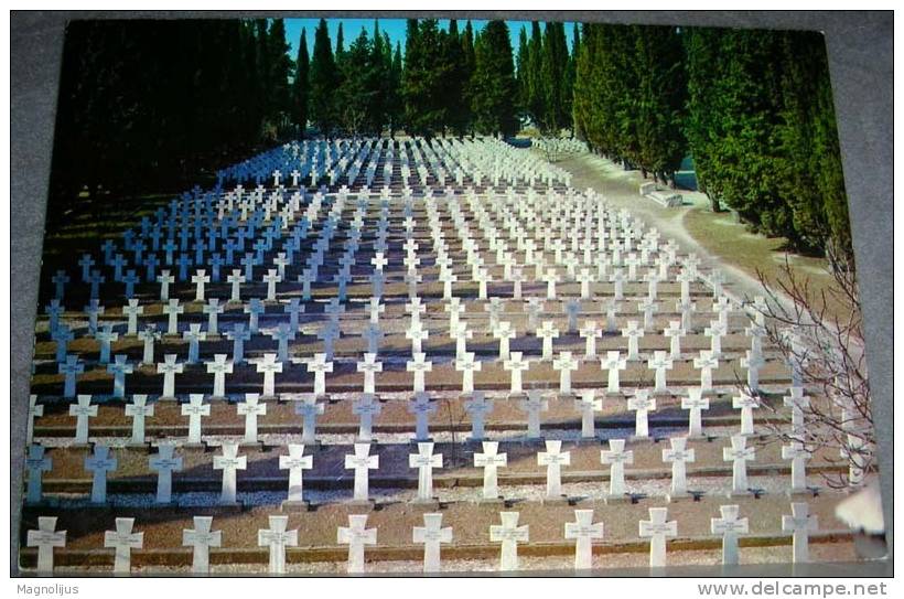 Greece,Thessaloniki,Zentelik,Graveyard,Serbian,Soldiers,WWI,postcard - Grecia