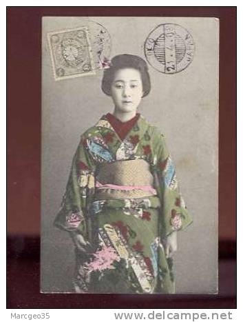 21921 Belle Jeune Femme Cachet Tokyo Belle Carte - Tokyo