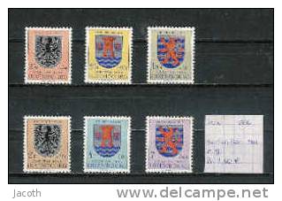 Luxemburg 1956 - Yv. 520/25 Postfris Met Plakker/neuf Avec Charnière/MH - Neufs