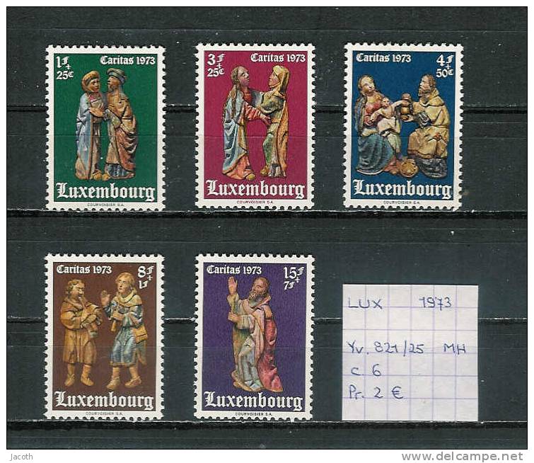 Luxemburg 1973 - Yv. 821/25 Postfris Met Plakker/neuf Avec Charnière/MH - Unused Stamps