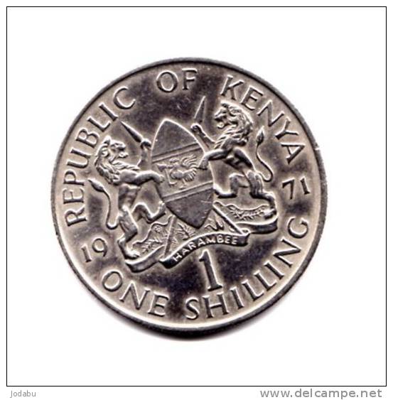 1 Shilling 1971  -kenya- - Kenya