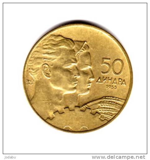 50 Dinara 1955  -yougoslavie- - Yugoslavia