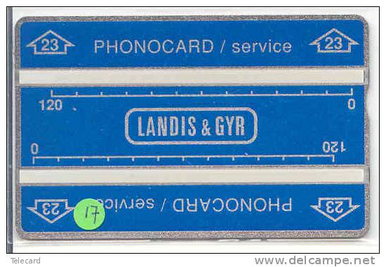 THAILAND SERVICE CARD LANDIS & GYR  From THAILAND - 23 In ARROW (101A) - MINT INUTILISÉ - Tailandia