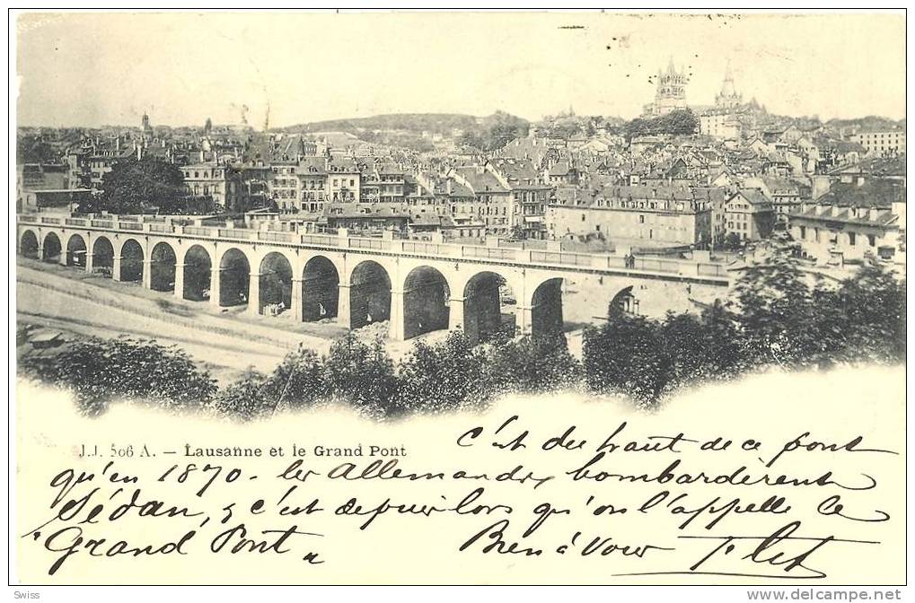 LAUSANNE ET LE GRAND PONT - Lausanne