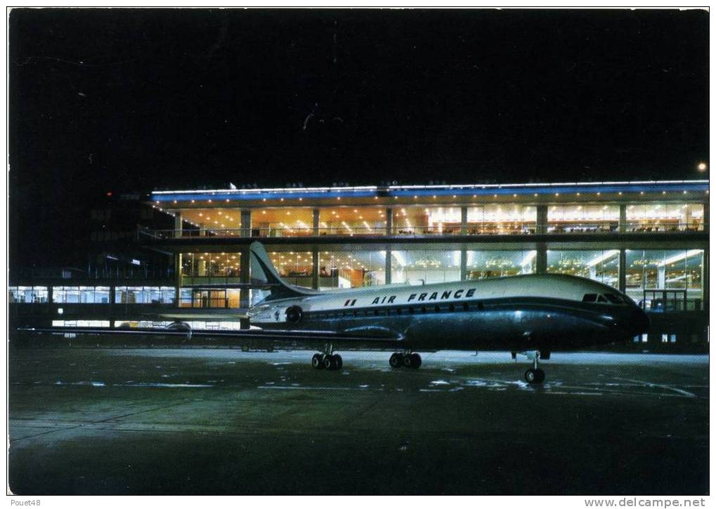 *AEROPORT DE PARIS-ORLY_CARAVELLE"AIR France"sur L´air De Stationnement. - Aerodrome