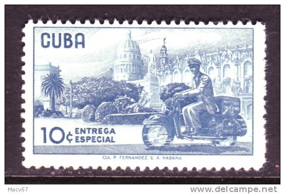 UBA  E 24  *   MOTORCYCLE  MAILMAN - Express Delivery Stamps