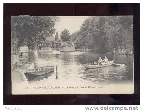 21965 Villennes Sur Seine La Seine & Le Pont De Villennes édit.LL N° 10 Animée Barque Belle Carte - Villennes-sur-Seine