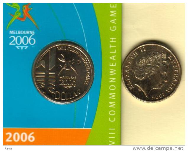 AUSTRALIA $1 COMMONWEALTH GAMES  MELBOURNE  2006  ONE YEAR TYPE UNC  SCARCE NOT RELEASED READ DESCRIPTION CAREFULLY !!! - Other & Unclassified