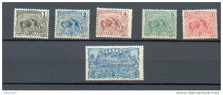 GUY  65 - YT 49 à 53 Et 64 * - Unused Stamps