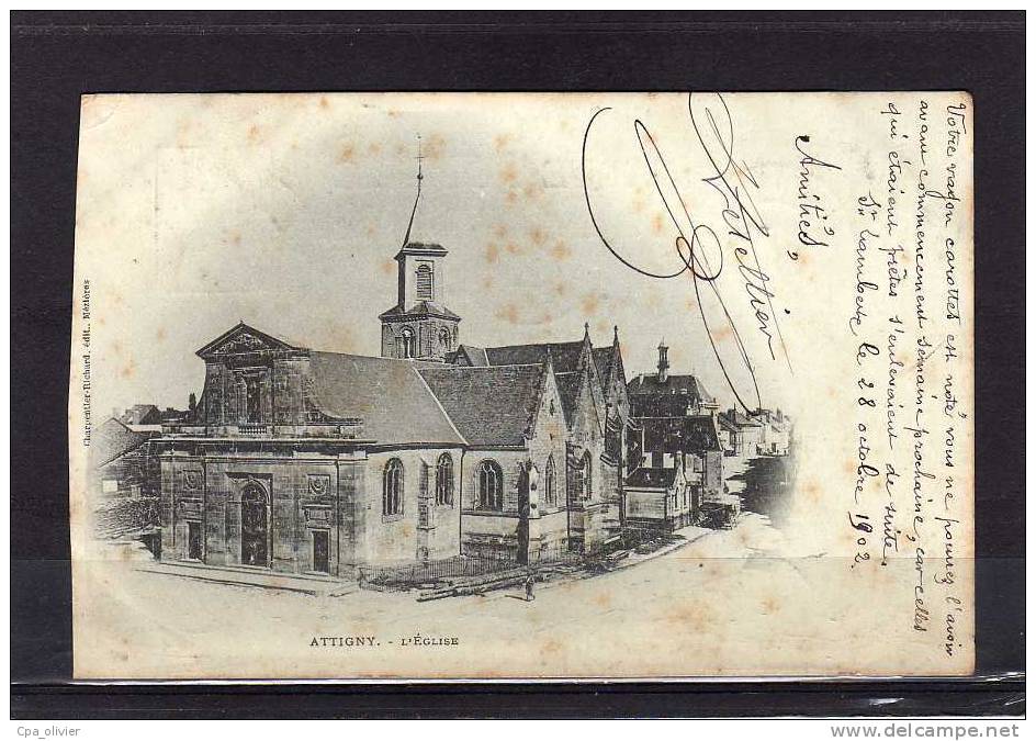 08 ATTIGNY Eglise, Ed Charpentier, 1902 - Attigny
