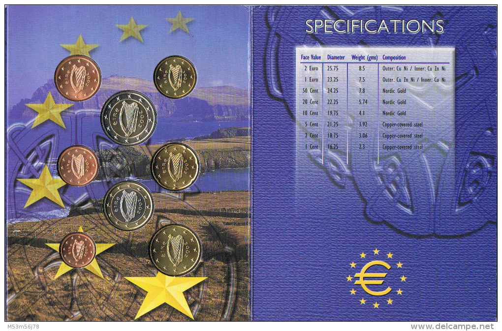 KMS Irland 2002 - 1.Eurosatz Von Irland - Ireland