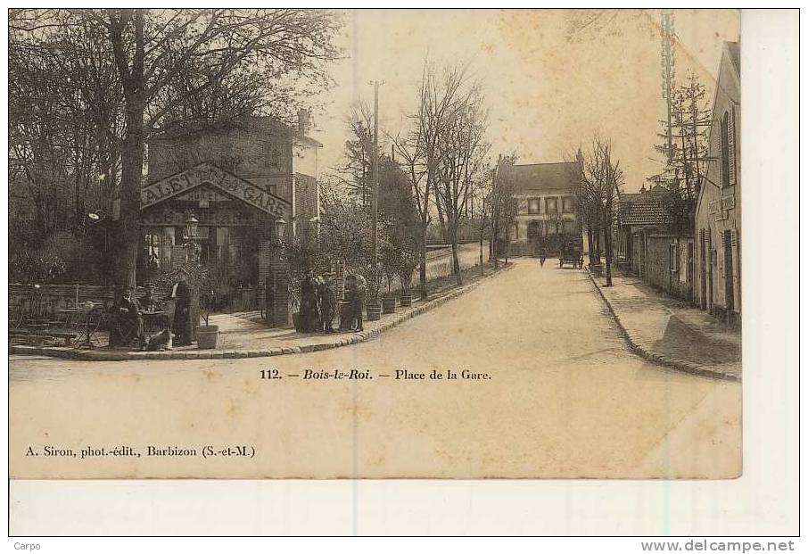 BOIS-le-ROI. - Place De La Gare. - Bois Le Roi