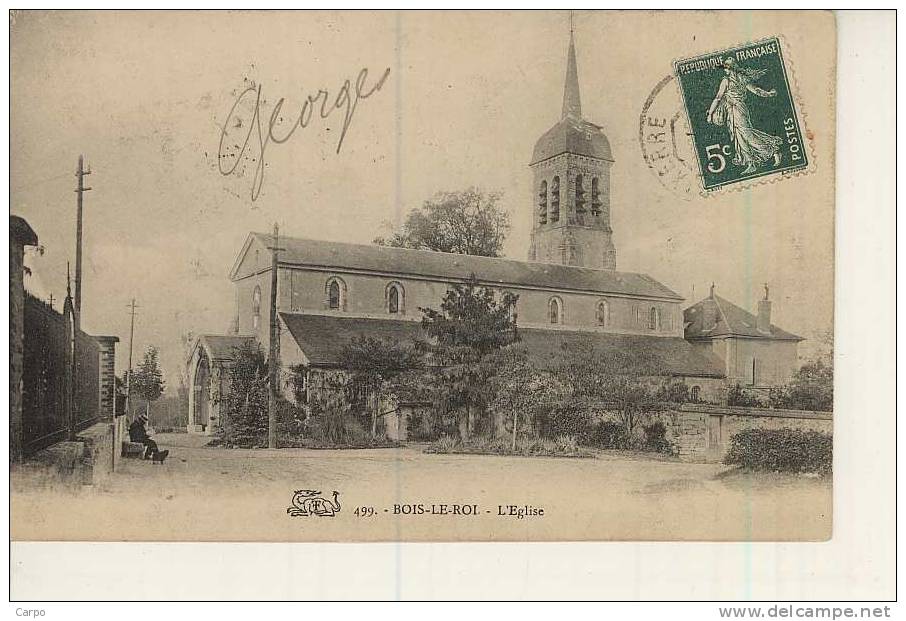 BOIS-le-ROI. - L'église. - Bois Le Roi