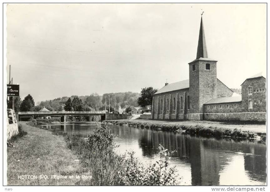 HOTTON-sur-OURTHE - L'Eglise Et Le Pont (736) - Hotton