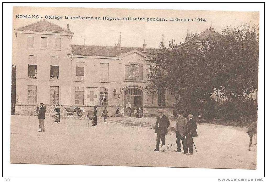 Romans Sur Isère  Collège Transformé En Hôpital Militaire Pendant La Guerre 1914  Animé - Romans Sur Isere