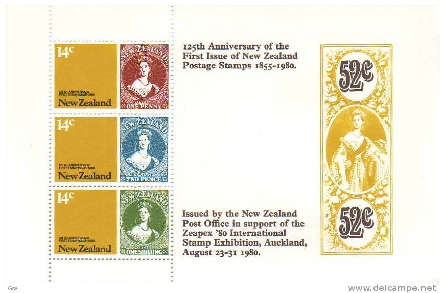 NUOVA ZELANDA 1980 - BF 44** Francobollo Su Franobollo - Stamp Exhibition - Blokken & Velletjes