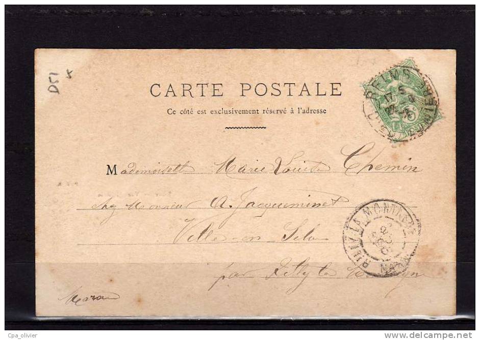 51 RILLY LA MONTAGNE Rue De La Gare, Vue Générale, Multivue, Ed PDR, 190?, Dos 1900 - Rilly-la-Montagne