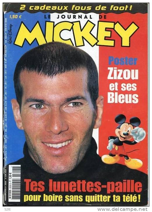 MICKEY 2439, 2608 Et 2694 - FOOTBALL - EURO 2000, ZIDANE Et HENRY - Ss - Bücher