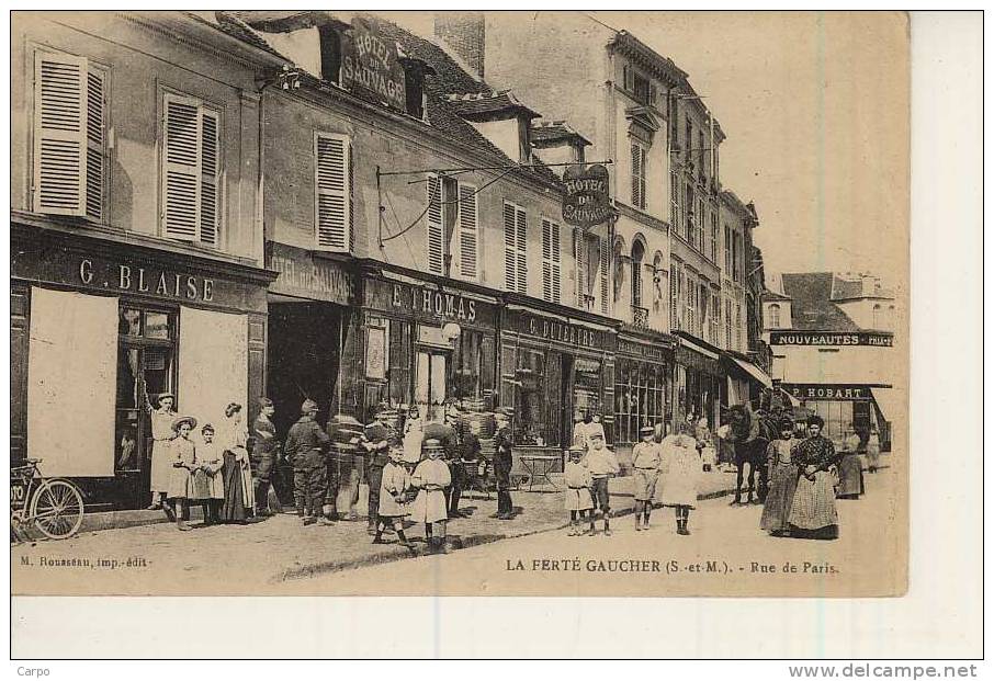 La FERTÉ-GAUCHER. - Rue De Paris. - La Ferte Gaucher