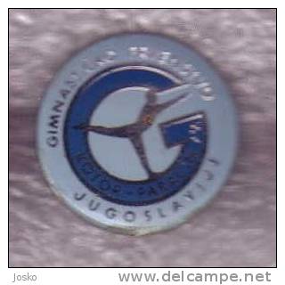 YUGOSLAVIAN GYMNASTICS CHAMPIONSHIP 1979. Pin Badge Gymnastic Gymnastique Gym Gimnasia Gymnastik Ginnastica - Gymnastik