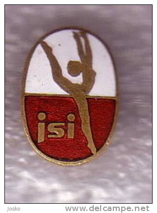 GYMNASTICS JSI FEDERATIOn ( Enamel Pin ) Badge Gymnastic Gymnastique Gym Gimnasia Gymnastik Ginnastica * Sport * Sports - Gymnastique