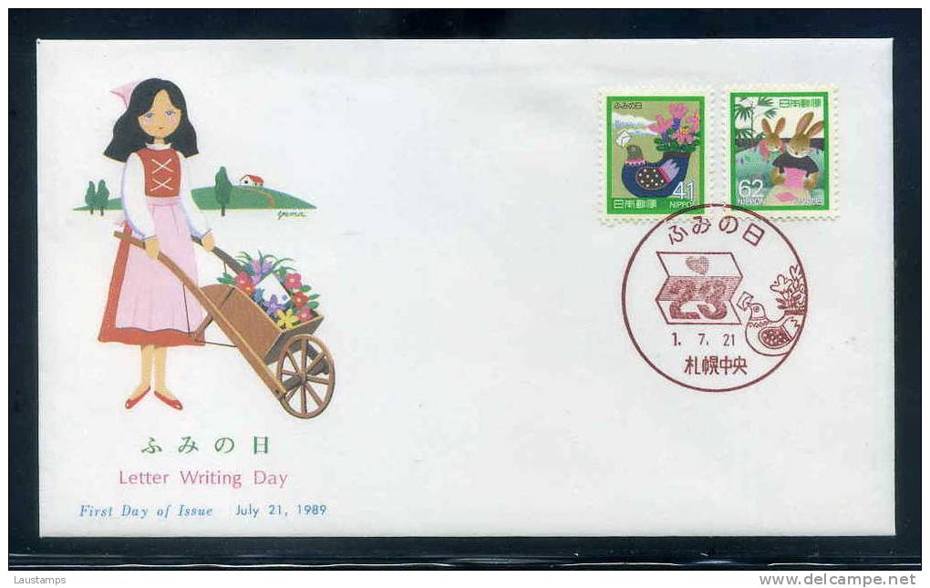 Japan 1989 Letter Writing Day FDC - FDC