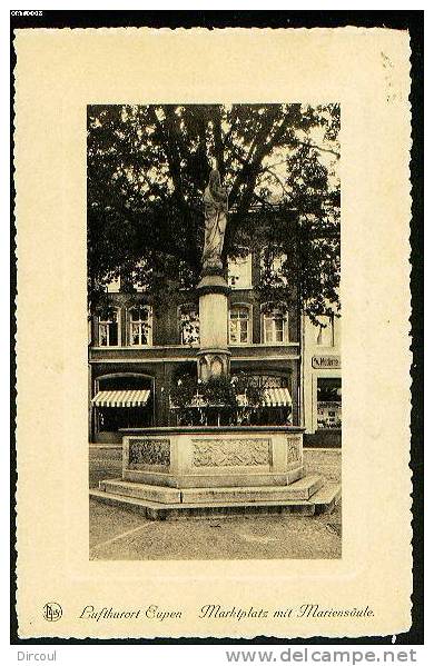 6502 -   Eupen  Marktplats Mit   Mariensaule - Eupen