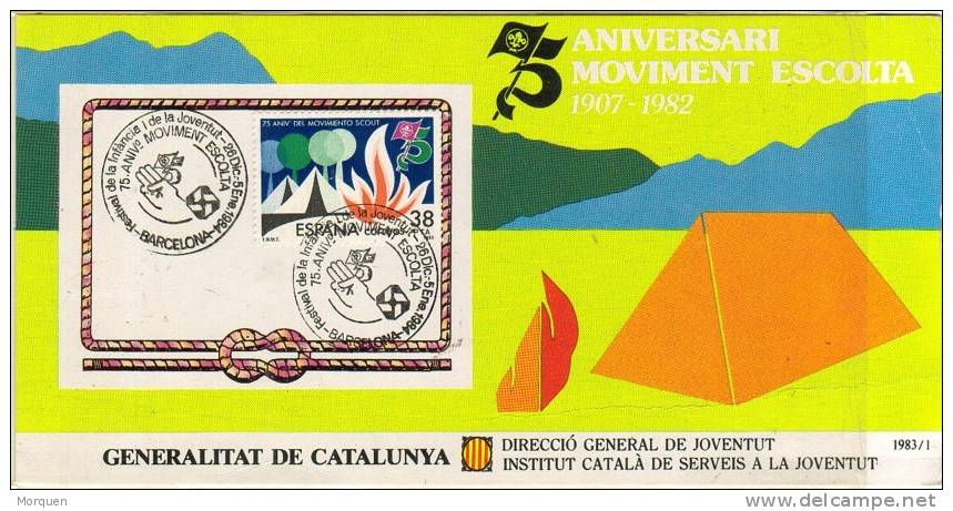 Tarjeta Maxima ESCOLTA 1984. Scouth - Cartoline Maximum