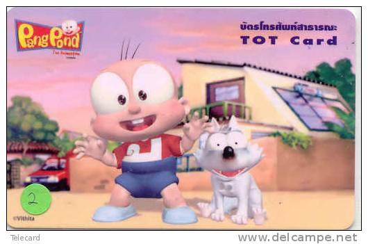 PANG POND - Cartoon - Comics Sur Telecarte (2) Thailand - Comics