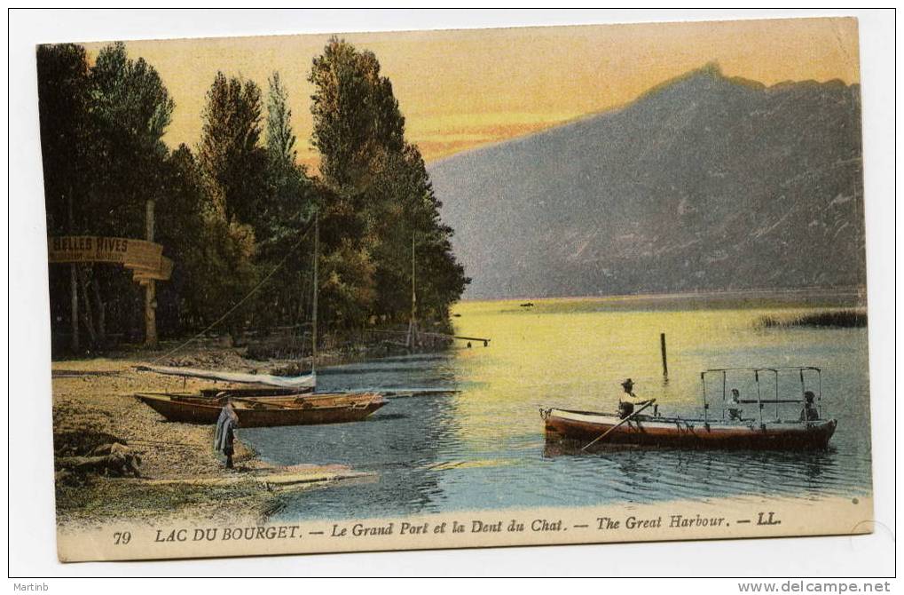 LAC DU BOURGET Le Grand Port Et La Dent Du Chat - Le Bourget Du Lac