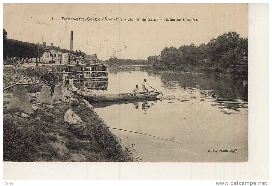 BRAY-sur-SEINE. - Bords De Seine - Bateaux Lavoirs. - Bray Sur Seine