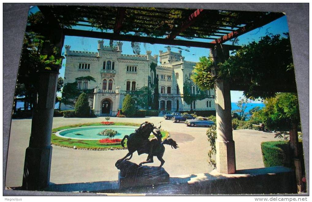 Postage Due,Porto,Stamp,Postmark,Italy,Trieste,postcard - Portomarken