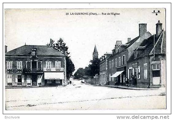 Cpa LA GUERCHE  Rue De L'église Patisserie Cuisine- L Daguin- EMB 49 - - La Guerche Sur L'Aubois