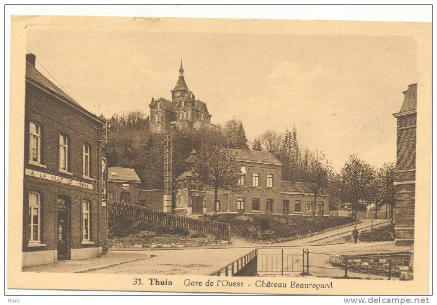 THUIN - Gare De L'Ouest - Château Beauregard (741) - Thuin