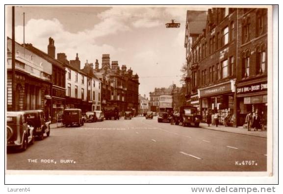 Old Card Of Bury - Carte Ancienne De Bury - Manchester