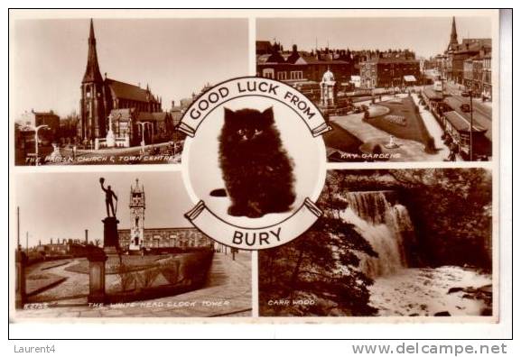 Old Card Of Bury - Carte Ancienne De Bury - Manchester