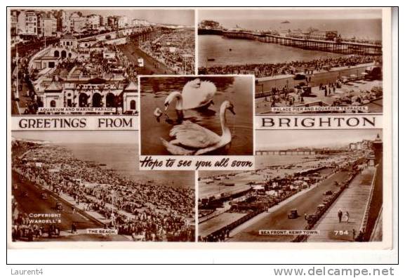 Old Card Of Brighton  - Carte Ancienne De Brighton - Brighton