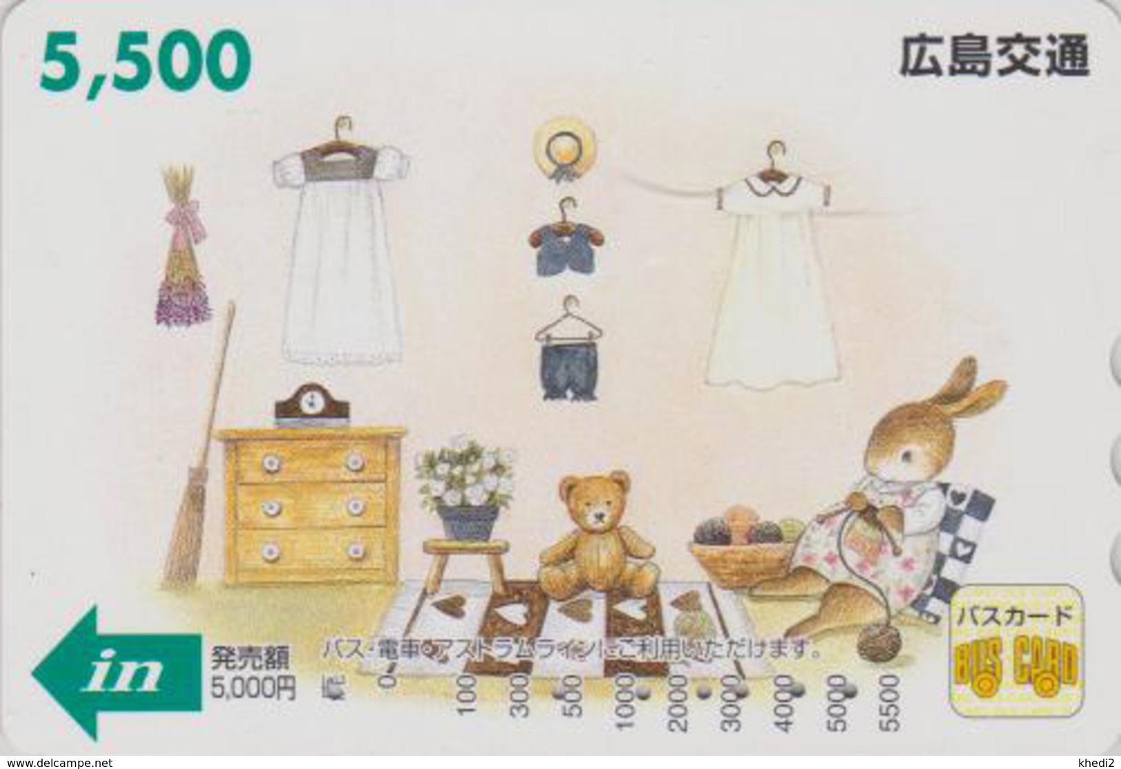 Carte Japon Jouets OURS Ourson NOUNOURS & LAPIN Tricot - Teddy Bear & Rabbit  Bär Japan Card V4 - Hiro 36 - Lapins