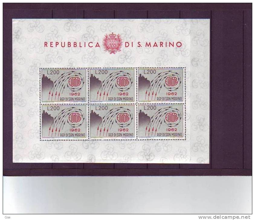 S. MARINO 1962 - BF 24** - Europa - Nuovi