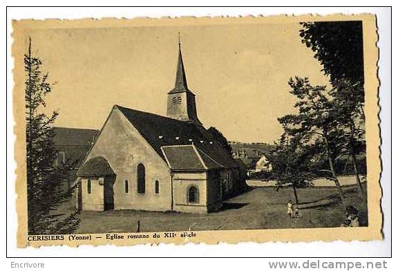 Cpsm CERISIERS Eglise Romane - Cerisiers