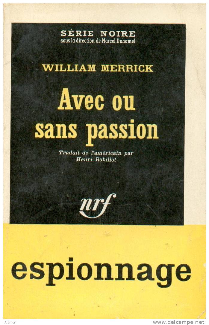 N° 703 - EO 1962 - MERRICK - AVEC OU SANS PAPIER - Série Noire