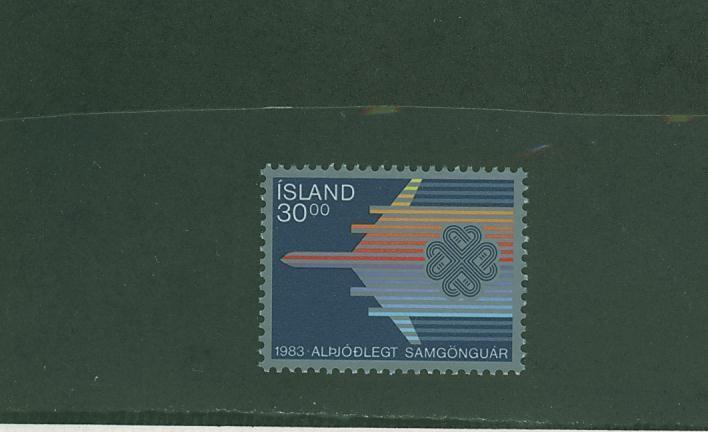 3S0336 Année Mondiale Des Communications Avion 558 Islande 1983 Neuf ** - Sonstige (Luft)
