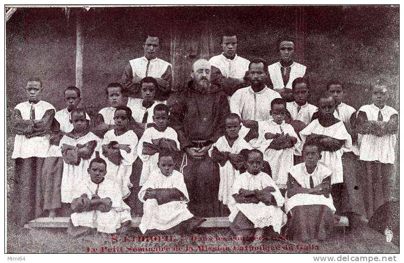 ETHIOPIE .HARAR. DANS LES CONTREES GALLA . LE PETIT SEMINAIRE DE LA MISSION CATHOLIQUE DU GALLA . - Ethiopia