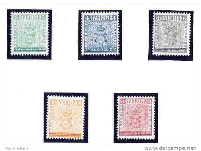 SVERIGE, 1955 MI 406-410 MNH - Nuevos