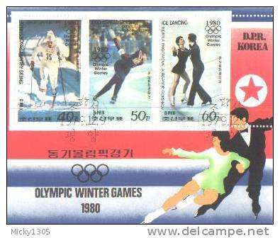 Block Gestempelt / Miniature Sheet Used (V194) - Hiver 1980: Lake Placid