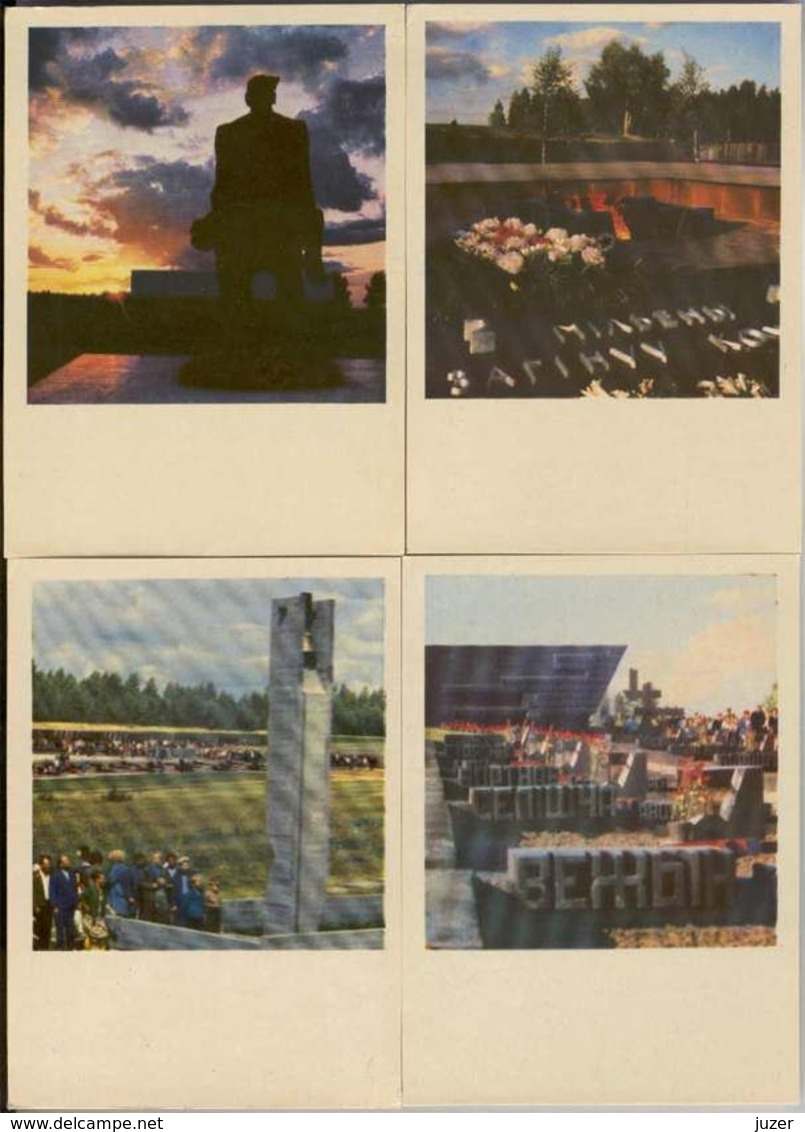 Belarus (Byelorussia): Khatyn. 8 Different Postcards (2 - Bielorussia