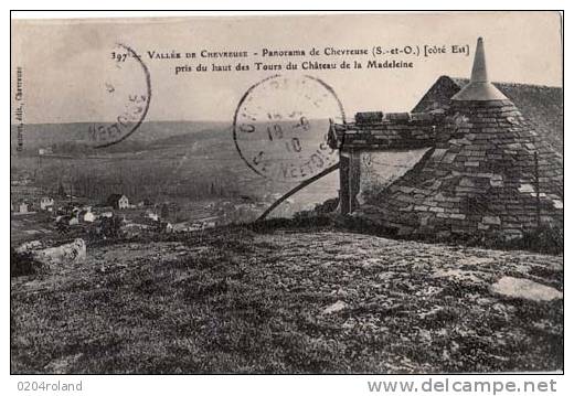 Chevreuse - Panorama Pris Du Haut Des Tours Du Château De La Madeleine - Chevreuse