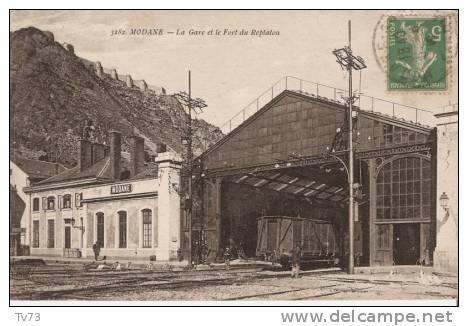 Cpc 1100 - MODANE - La Gare Et Le Fort Du Replaton (73 - Savoie) - Modane