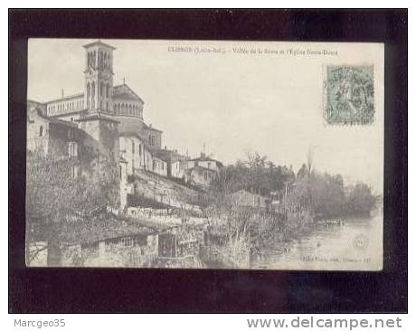 22109 Clisson Vallée De La Sèvre & église Notre Dame édit.jules Denis N° 127 Belle Carte - Clisson