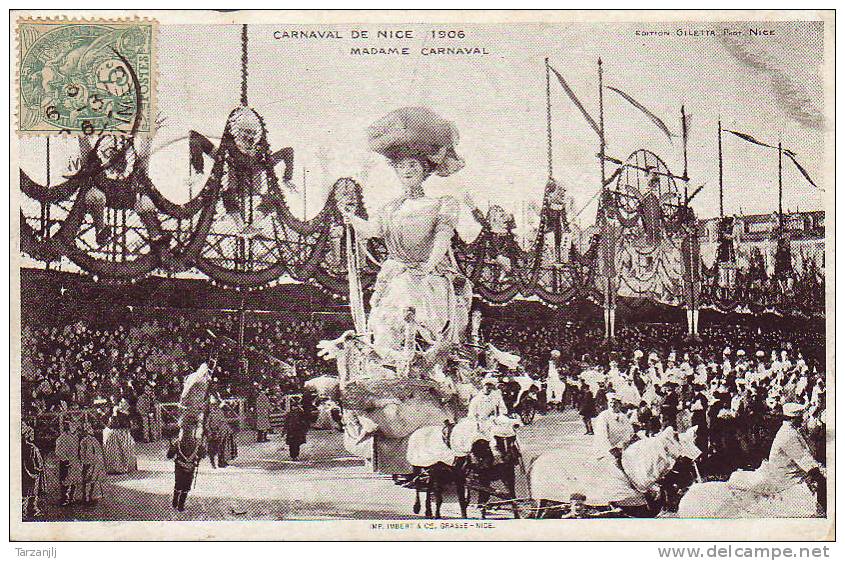 CPA Du Carnaval De Nice 1906 (Alpes Maritimes 06):  Madame Carnaval - Carnaval
